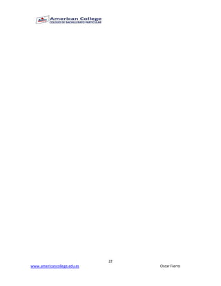 22
www.americancollege.edu.es Oscar Fierro
 