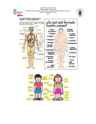 UNIVERSIDAD DE PAMPLONA
                       COMPUTADORES PARA EDUCAR
ESTRATEGIA DE FORMACIÓN Y ACCESO PARA LA APROPIACIÓN PEDAGÓGICA DE LAS TIC
                      PROYECTO PEDAGÓGICO CON TIC
                                  2012
 