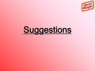 Suggestions

 
