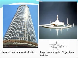 Niemeyer_appartement_Brasilia La grande mosquée d’Alger (non
réalisé)
 