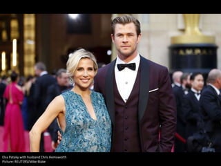 Elsa Pataky with husband Chris Hemsworth
Picture: REUTERS/Mike Blake

 