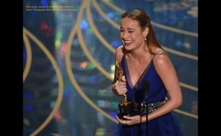 Brie Larson, winner of the best actress Oscar for
Room. Photograph: Mark Ralston/AFP/Getty Images
 