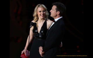 Presenters Kate McKinnon and Jason Bateman. REUTERS/Lucy Nicholson
 