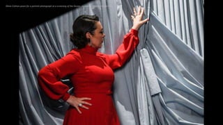 Olivia Colman poses for a portrait photograph at a screening of the Oscars, in London. Alberto Pezzali/Pool
 