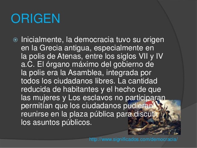 la democracia