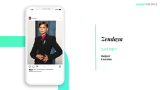Zendaya
$2M MIV®
Bulgari
Lancôme
 
