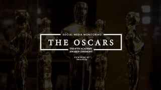 Social Media Discussion about The Oscars Based on Social Media Monitoring