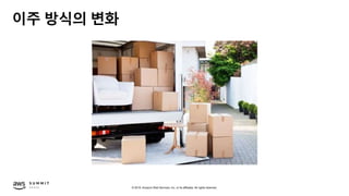 © 2019, Amazon Web Services, Inc. or its affiliates. All rights reserved.
이주 방식의 변화
 