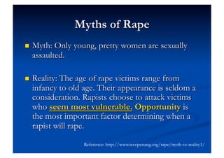 Reference: http://www.wccpenang.org/rape/myth-vs-reality1/
 