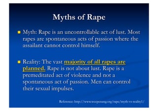 Reference: http://www.wccpenang.org/rape/myth-vs-reality1/
 
