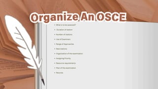 OSCE ( Objective Structured Clinical Examination | PDF
