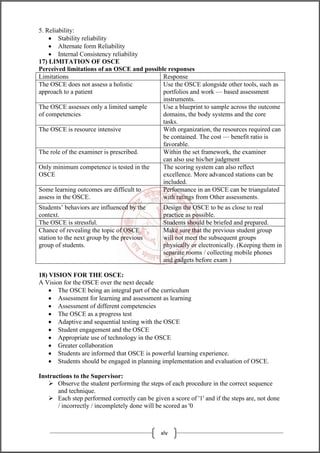 Osce Implementation Chart.pdf Comprehensive OSCE Guidelines for Nursing Competency Assessment in ...