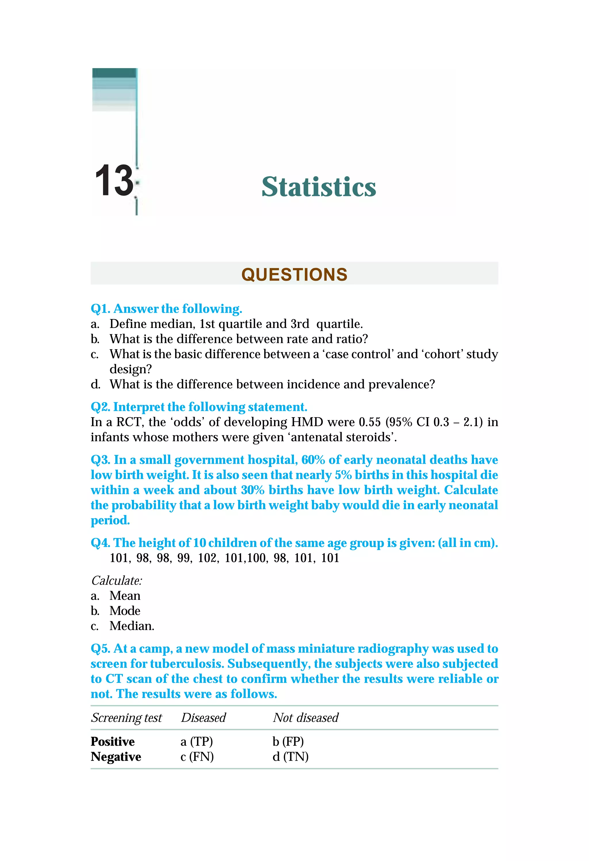 Probability And Statistics Rct Questionnaire.pdf Osce in pediatrics | PDF