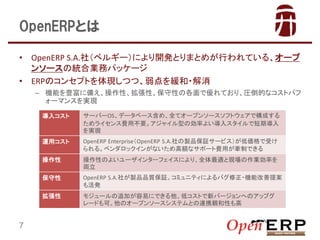OpenERPȤ
?
?

OpenERP S.A.磨٥륮`ˤ_kȤޤȤ᤬ФƤ롢`
ץ󥽩`νyϘIեѥå`
ERPΥ󥻥ץȤFĤġ򾏺?
C CܤN˂䤨ԡԡԤθǃƤꡢRĤʥȥѥ
`ޥ󥹤gF
륳

\å

OpenERP EnterpriseOpenERP S.A.uƷ^`ӥ́ܤ
롣٥å󤬤ʤ~ʥݩ`MäƤǤ



ԤΤ褤`󥿩`եˤꡢȫmȬFIʤ
I



OpenERP S.A.礬uƷƷ|^ߥ˥ƥˤХ?Cܸ᰸
k



7

`Щ`OSǩ`٩`ᡢȫƥ`ץ󥽩`եȥǘɤ
饤MòҪ㥤ͤ΄ʤ褤륹Ƕڌ
gF

⥸`׷ӤפˤǤͥȤ¥Щ`ؤΥåץ
`ɤɡΥ`ץ󥽩`ƥȤBЯHԤ

 