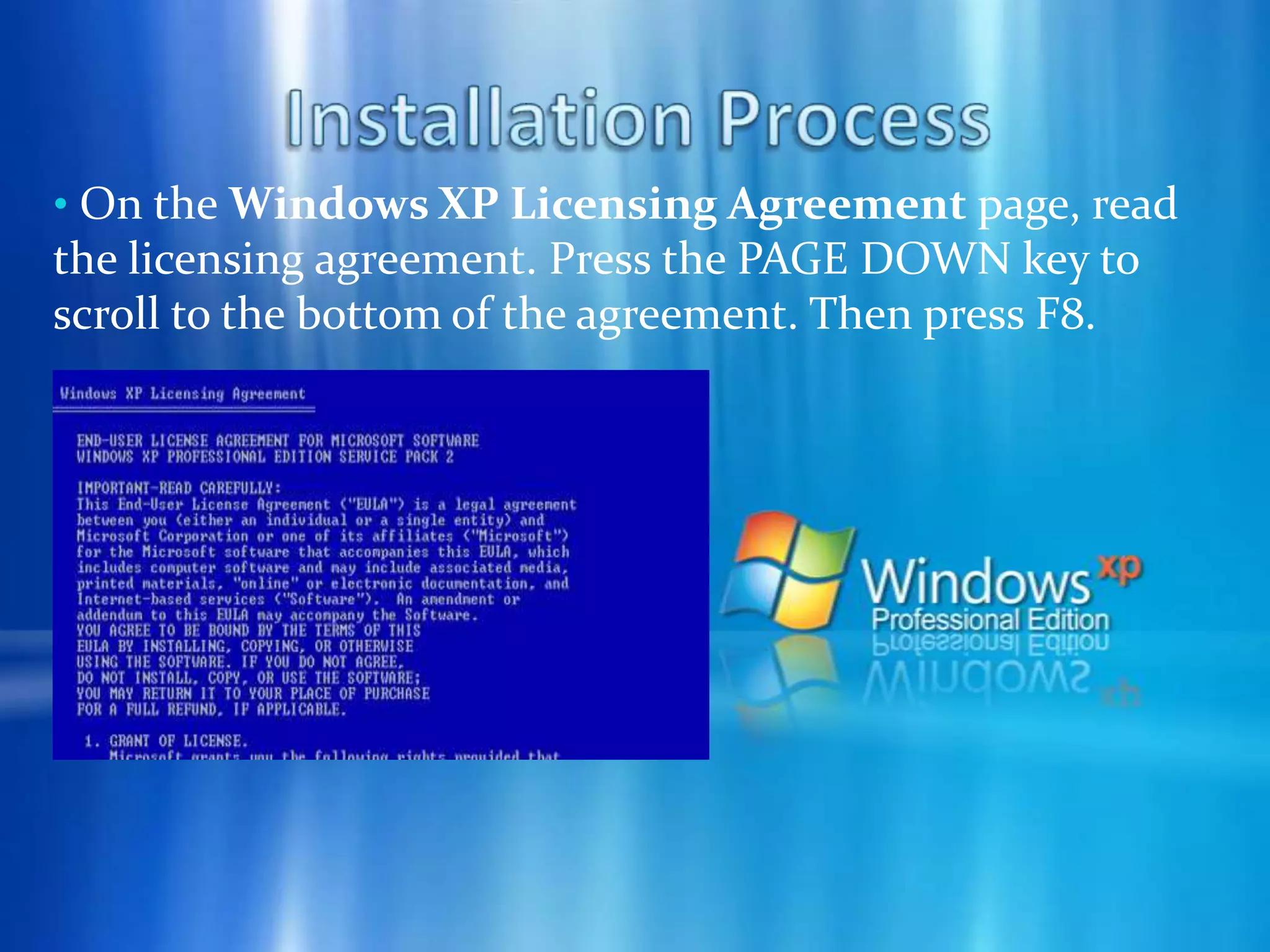  The most common edition were Windows XP Home edition for home users and Windows XP Professional which supportWindows server domain and two physical processors.
