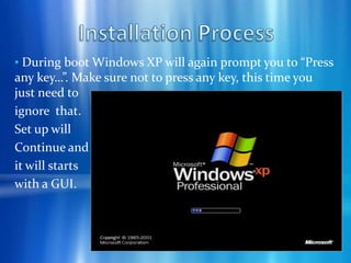  Make sure your computer hardware meets the minimum requirements and also verify that your keyboard, mouse, monitors  and CD drive are properly connected.Pre-installation checklist Prepare your computer hardware drivers if it is available.       - Drivers are software that Windows XP use to communicate with your computer’s hardware, most new computers include a CD containing drivers from the hardware manufacturers.       - If you do not have drivers, Windows XP may already include drivers for your hardware but if not you need to download it from your hardware manufacturers website.