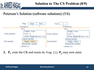 Peterson’s Solution (software solutions) (5/6)
77
©Ahmed Hagag Operating Systems
Solution to The CS Problem (8/9)
3. Pi ex...
