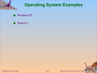 Operating System Examples Windows NT Solaris 2 