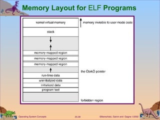 Memory Layout for  ELF  Programs 