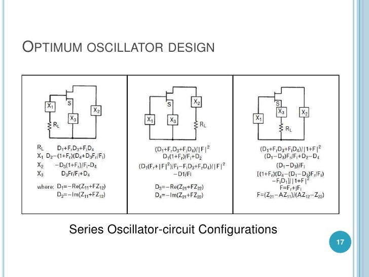 Microwave oscillator design