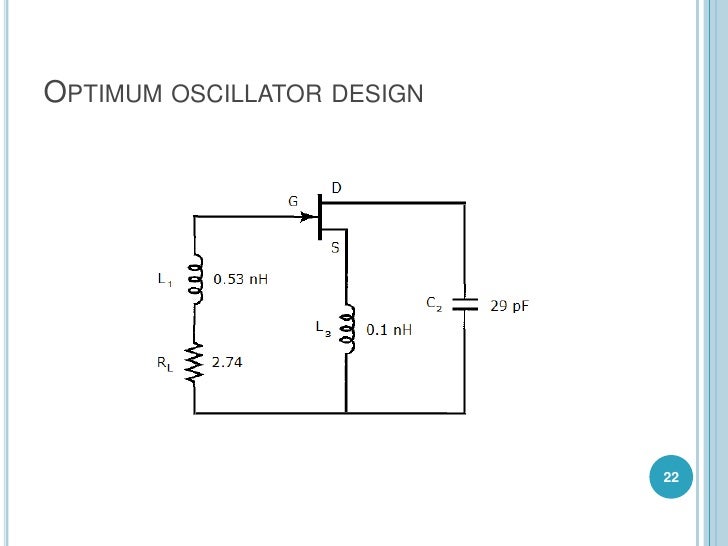 Microwave oscillator design