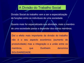  Sociologia Os clássicos da sociologia -Prof.Altair Aguilar.