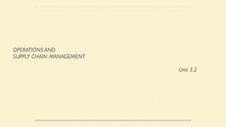 Operations and supply chain management for managers | PDF