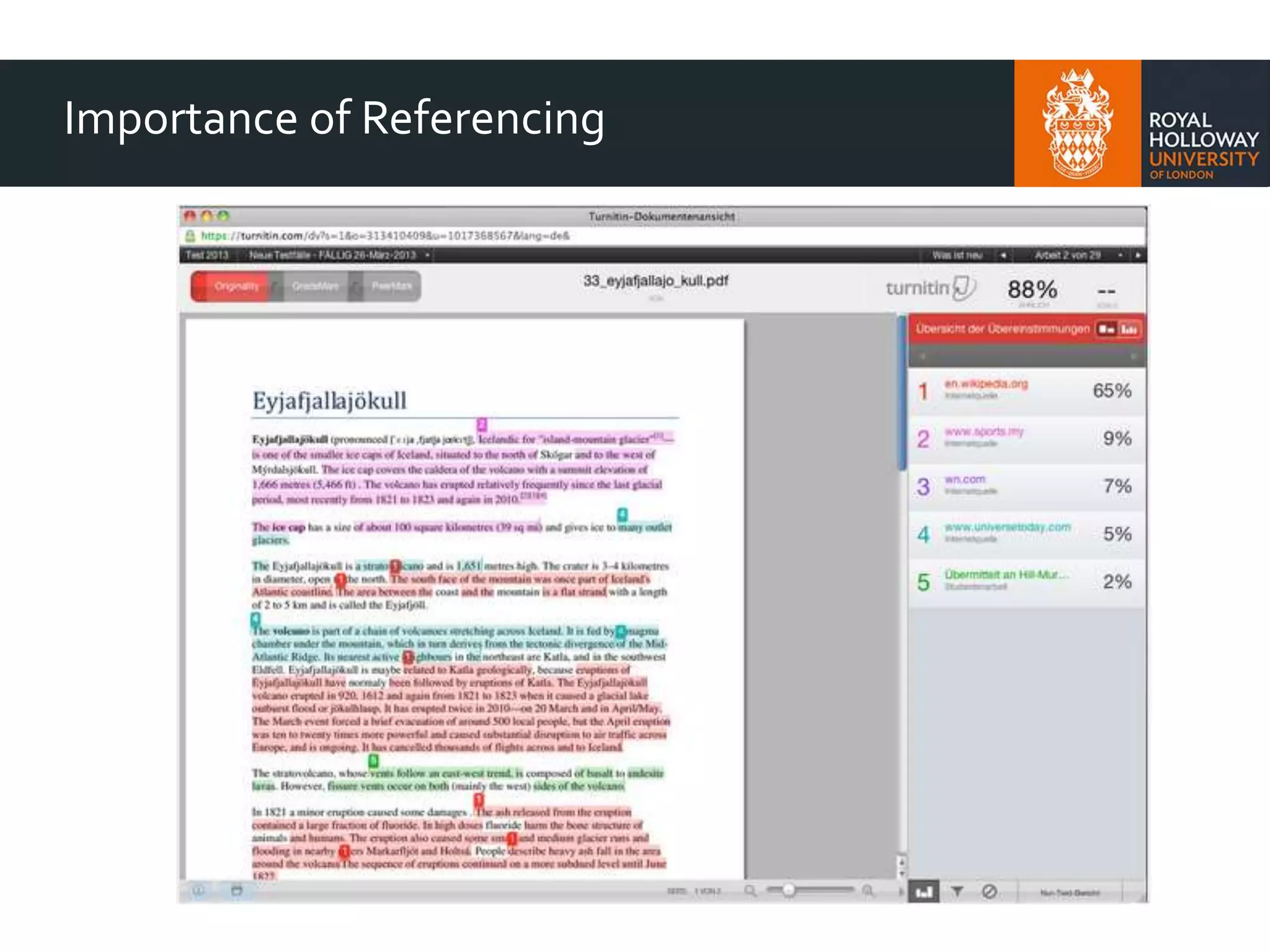 Importance of Referencing
 