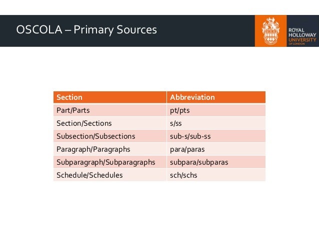 OSCOLA Referencing Guide
