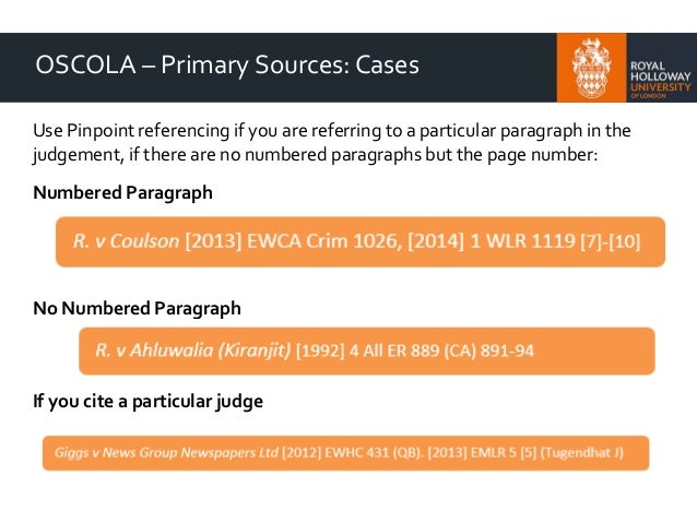 OSCOLA Referencing Guide