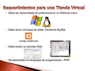 La interfaz de la Pág. Debe tener el Carrito de compras