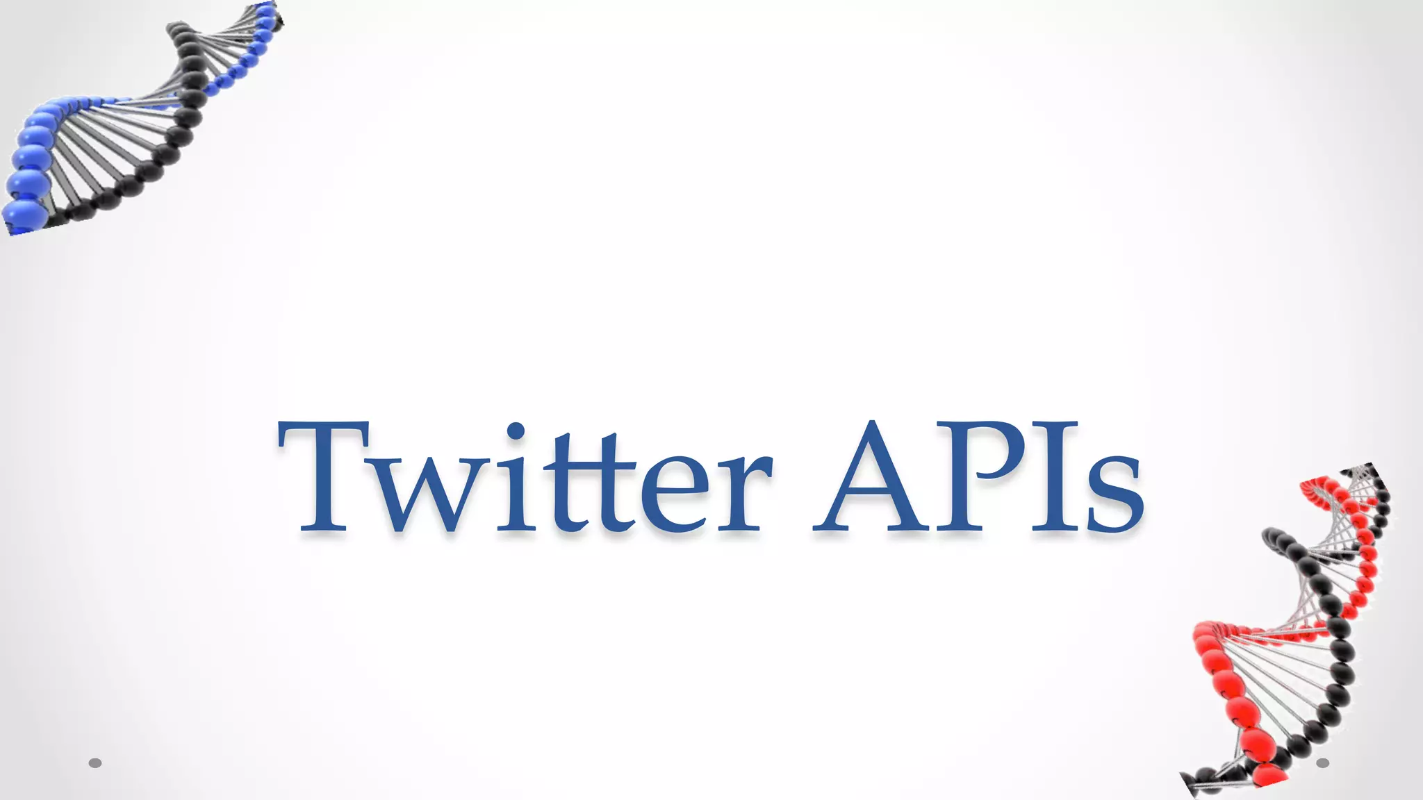 Twi5er  APIs	
 