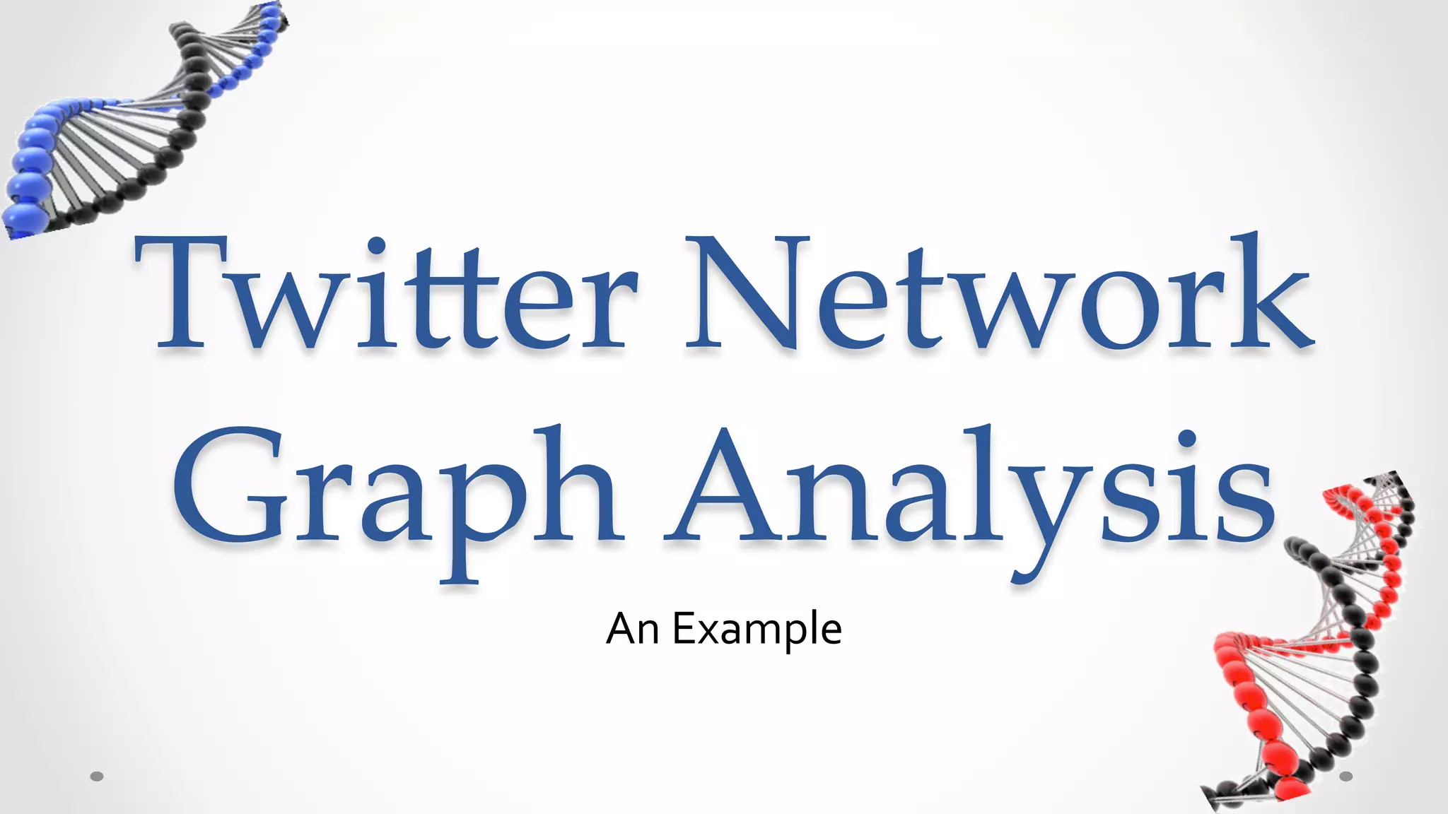 Twi5er  Network  
Graph  Analysis	
      An	
  Example	
  
 
