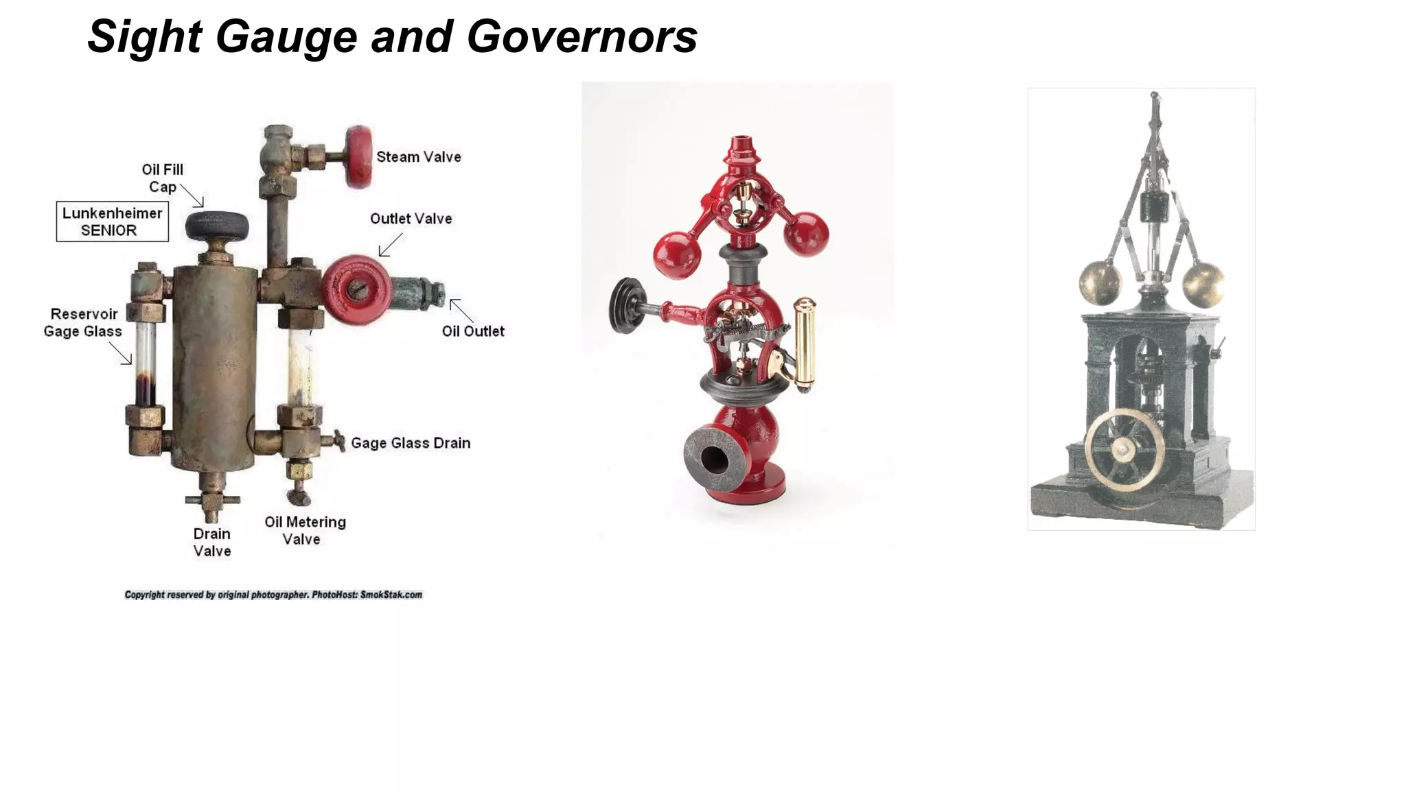 Sight Gauge and Governors
 