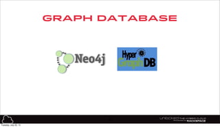 graph database
90
Tuesday, July 23, 13
 