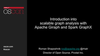 Introduction into scalable graph analysis with Apache Giraph and Spark ...