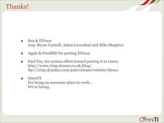 OSCON2008 Full-stack Introspection Crash Course