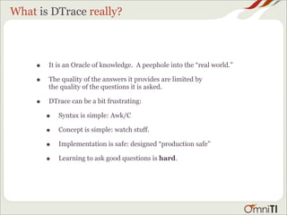 OSCON2008 Full-stack Introspection Crash Course