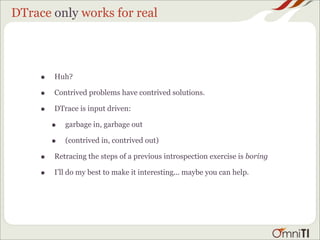 OSCON2008 Full-stack Introspection Crash Course