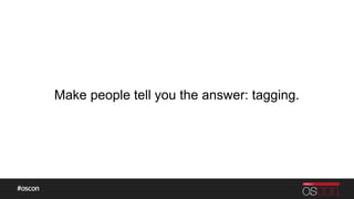 Make people tell you the answer: tagging.
 