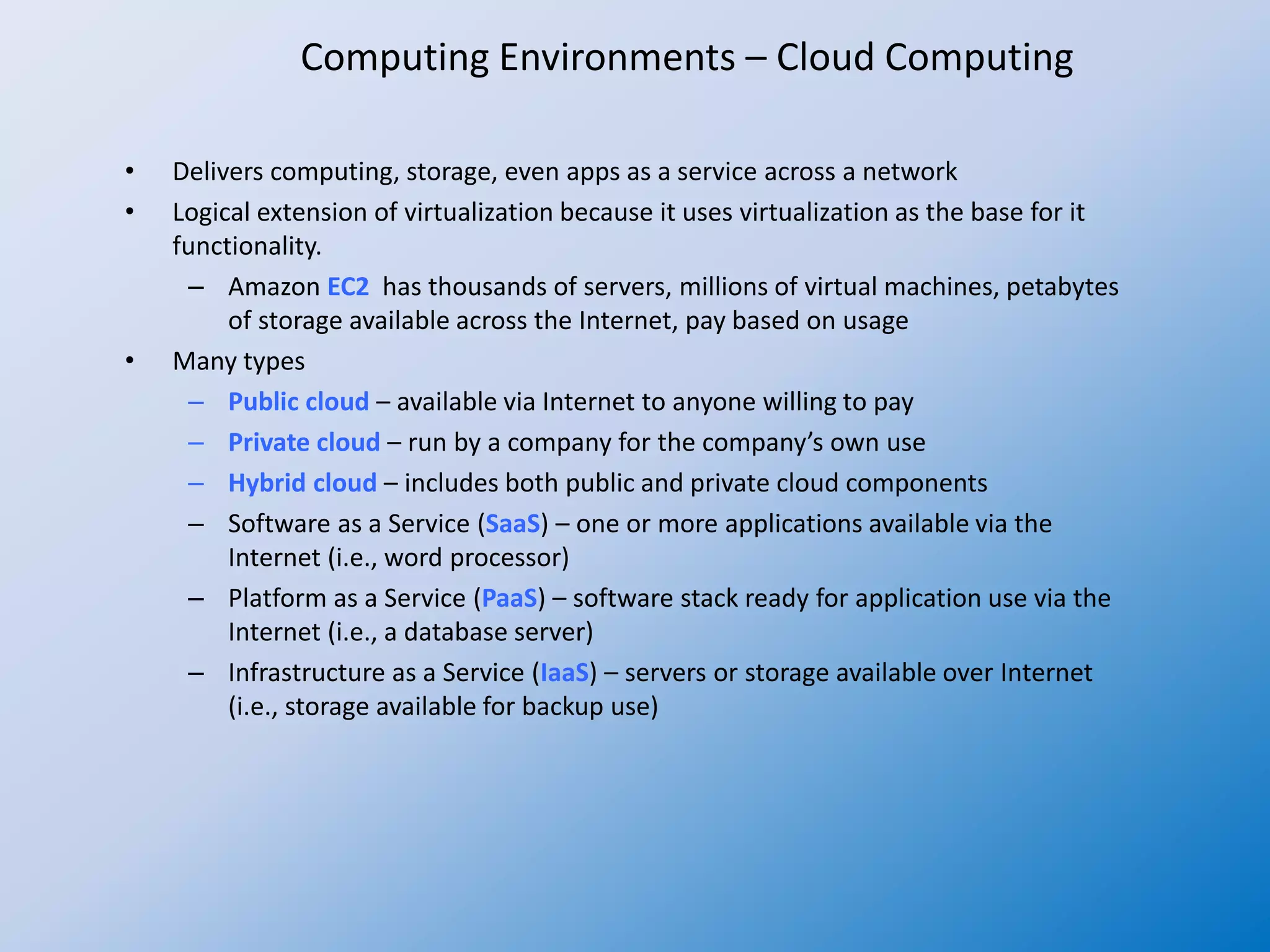 OS concepts 6 OS for various computing environments | PPTX | Operating ...