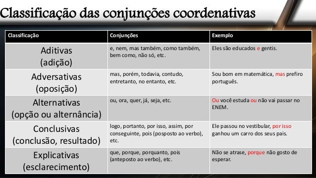 Os conectores preposições e conjunções