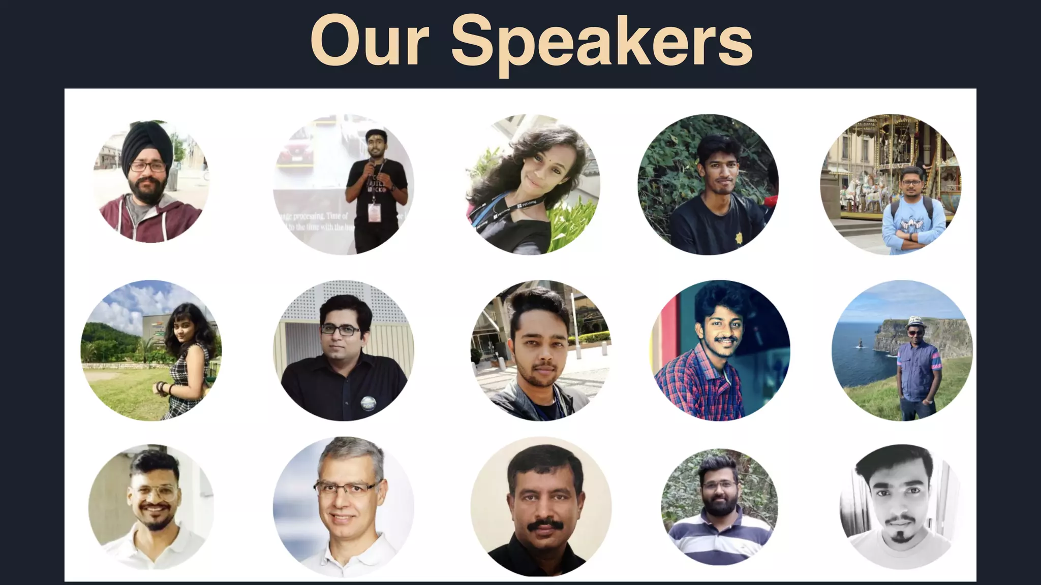 Our Speakers
 