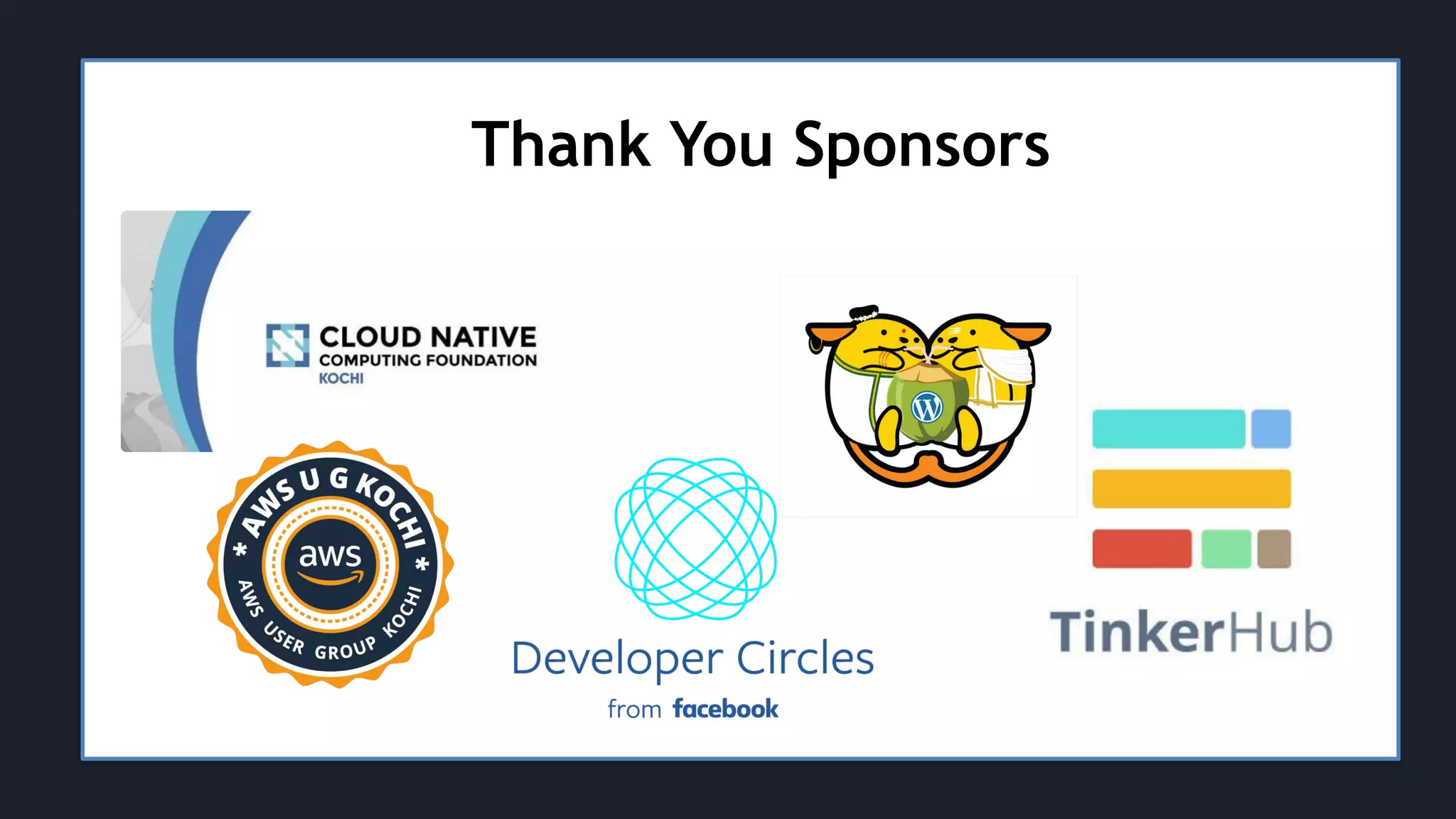 Thank You Sponsors