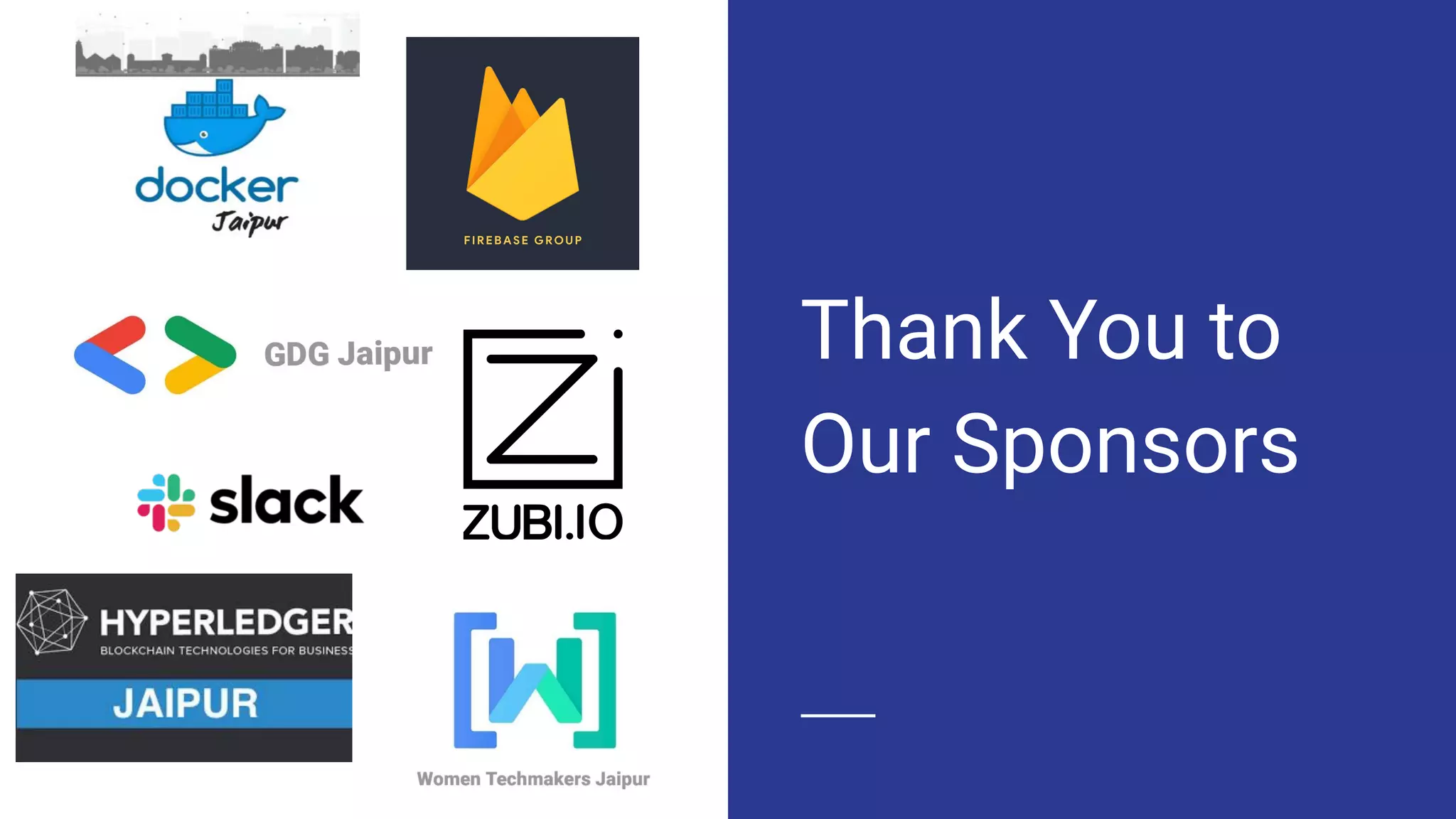 Thank You to
Sponsors
Thank You to
Our Sponsors
 