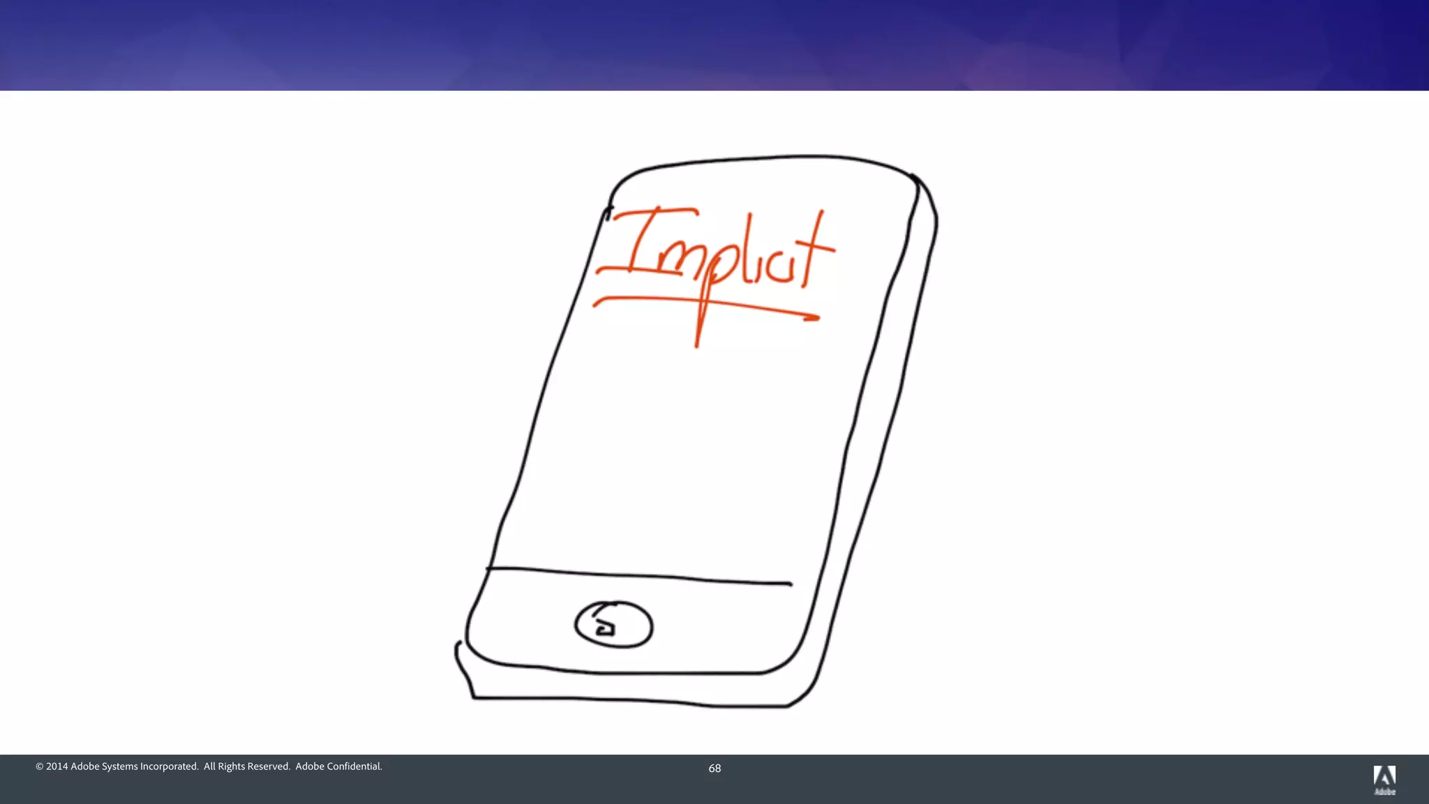 © 2014 Adobe Systems Incorporated. All Rights Reserved. Adobe Confidential. 68
 