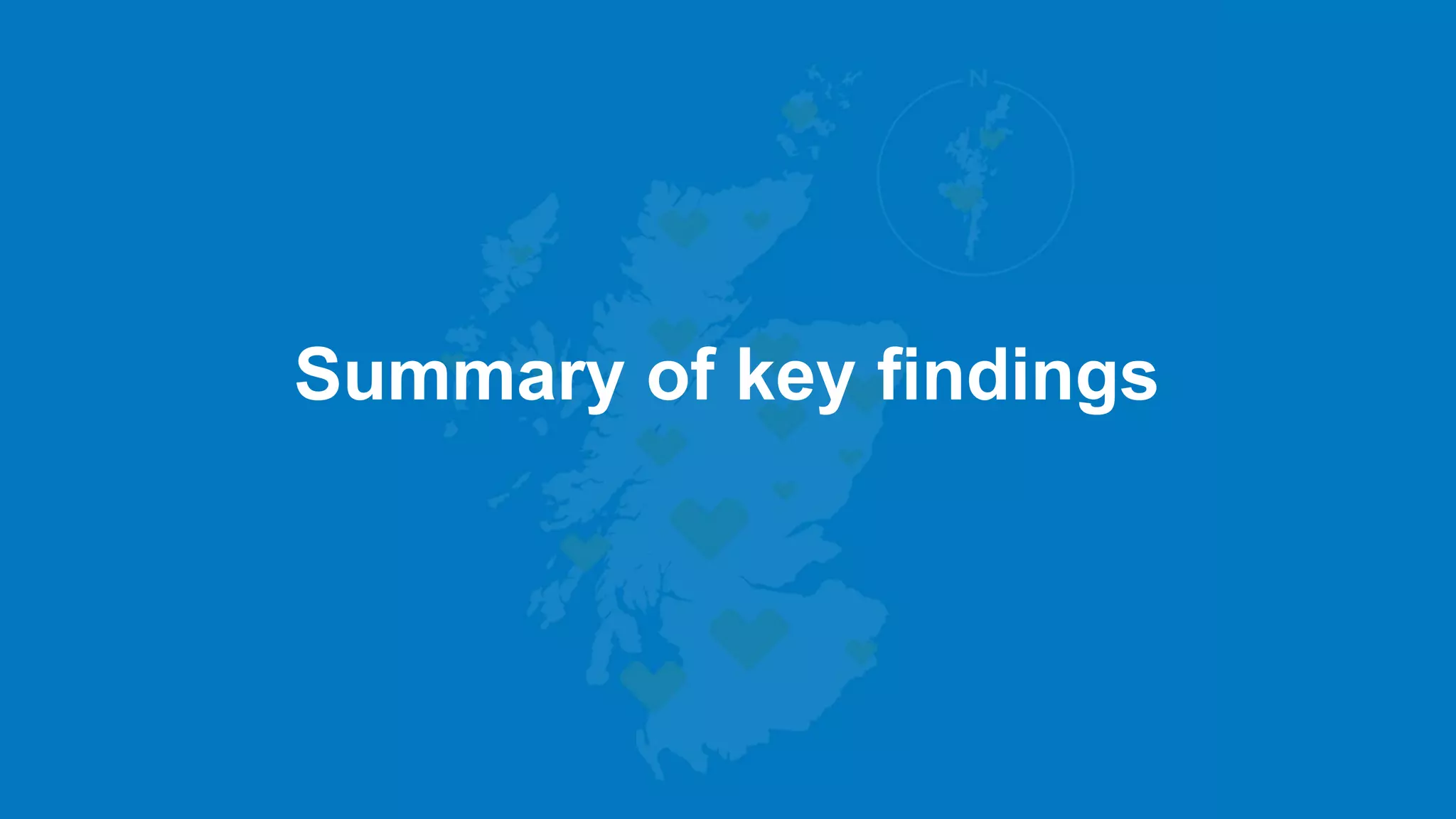 Summary of key findings
 