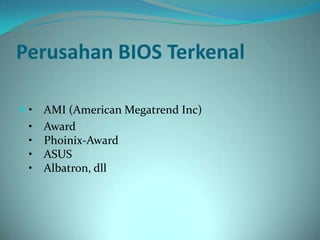 OS dan BIOS | PPTX