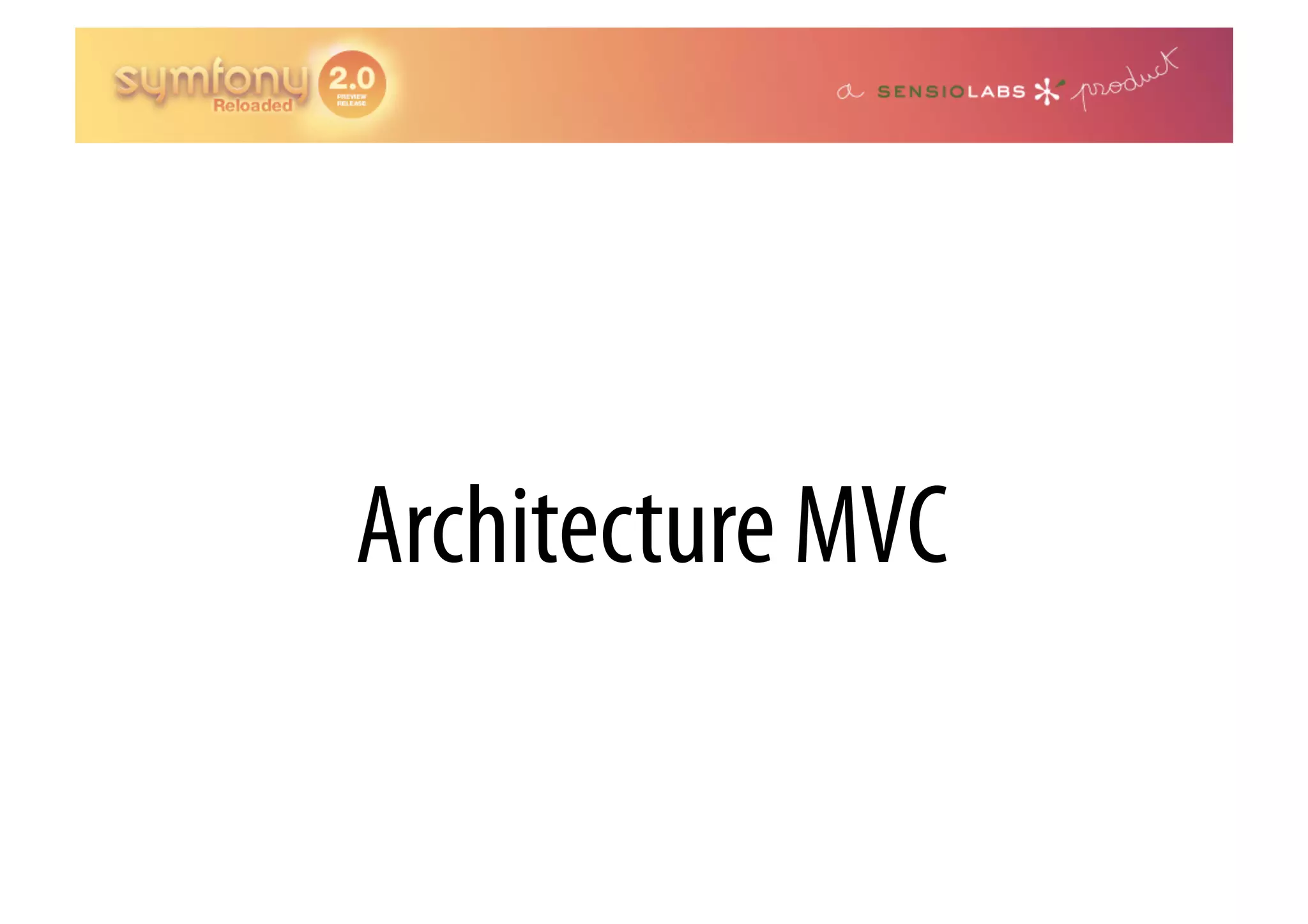 Architecture MVC 
