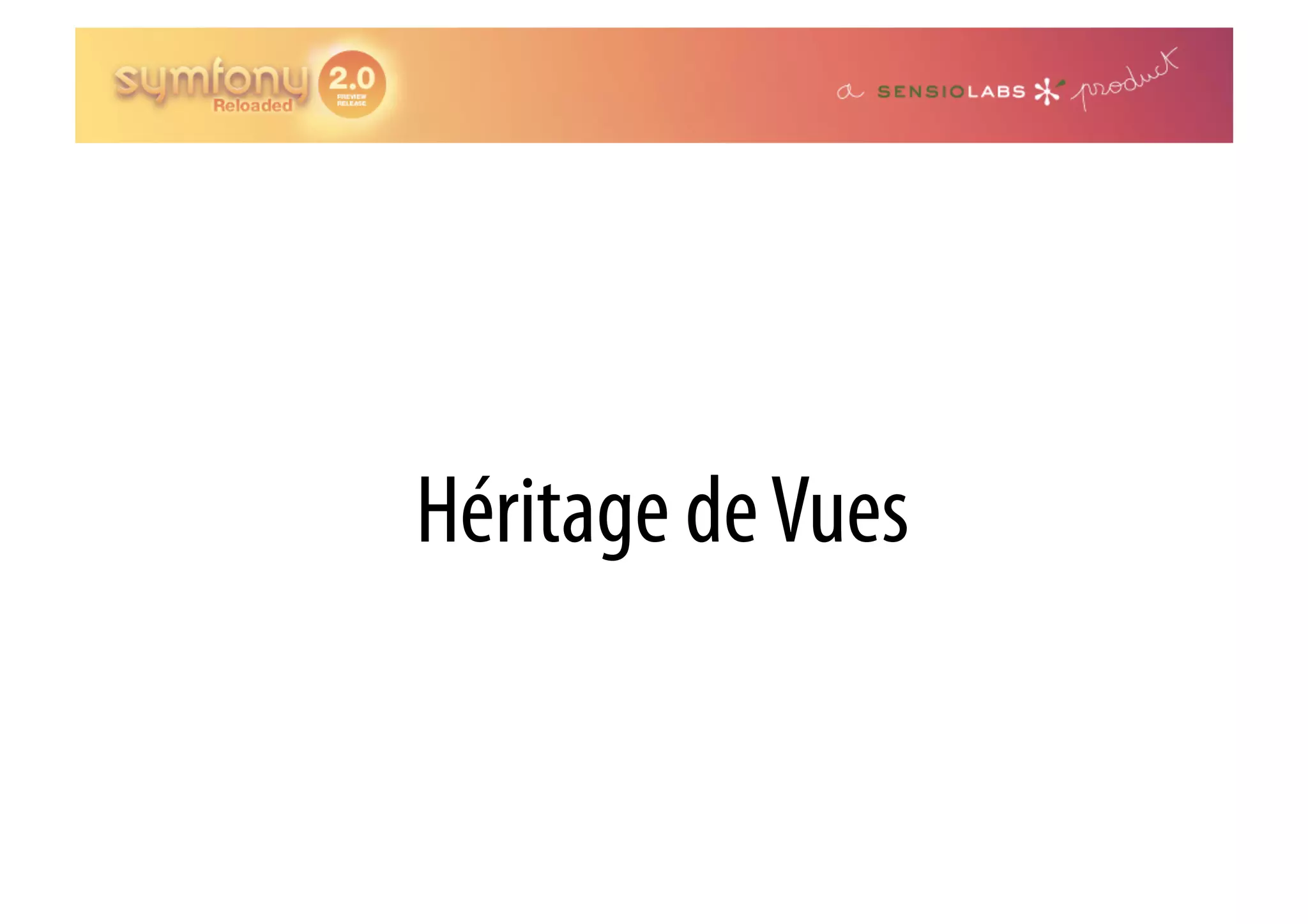 Héritage de Vues 